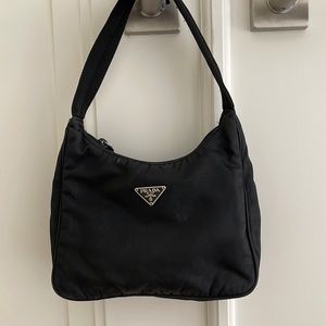 Prada Nylon Mini Tessuto Hobo Bag